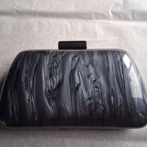 NWT Marbled Acrylic Evening Clutch Bag